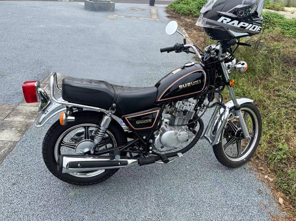 Amazon | GN125 H F タンデムバー グラブバー スチール クロームメッキ